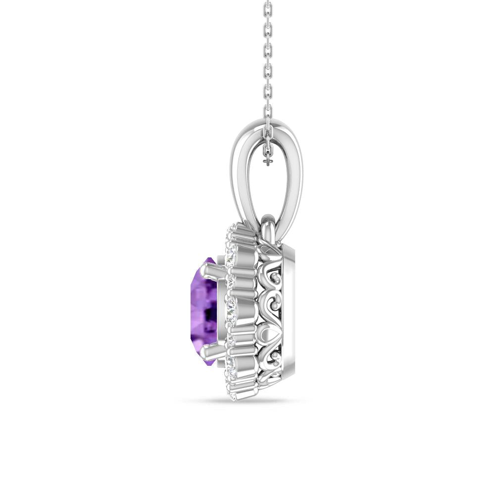 White Gold - Amethyst