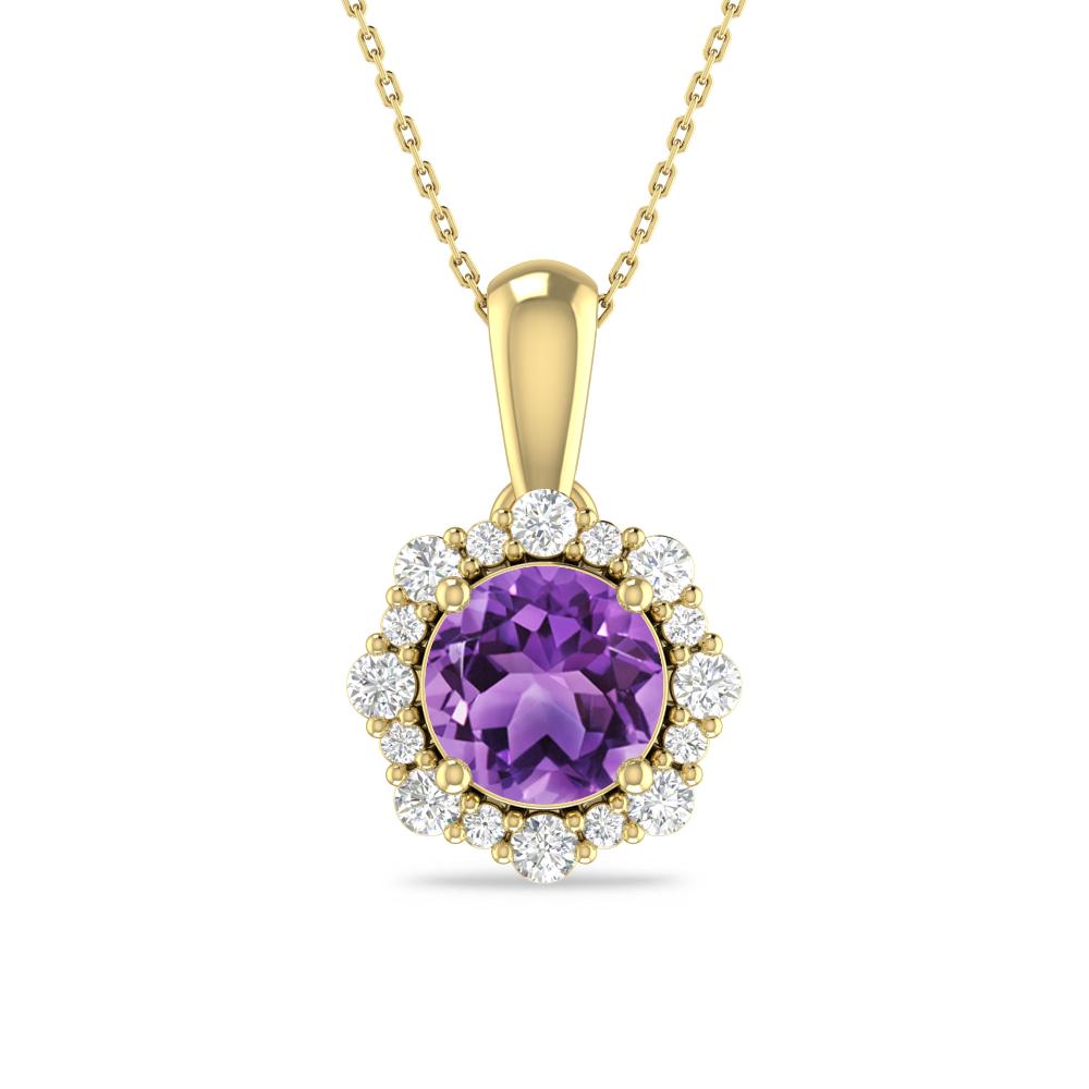 Yellow Gold - Amethyst