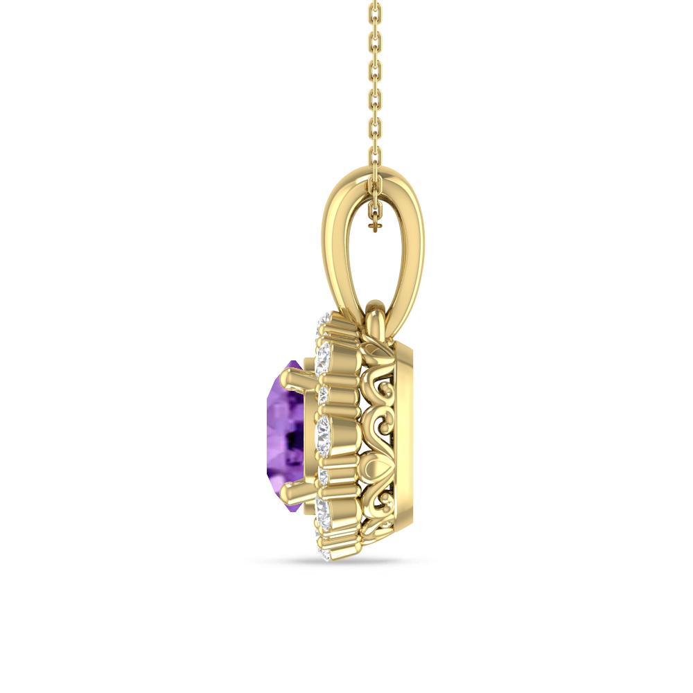 Yellow Gold - Amethyst