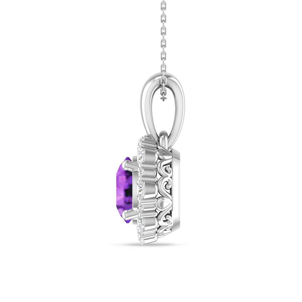 White Gold - Amethyst