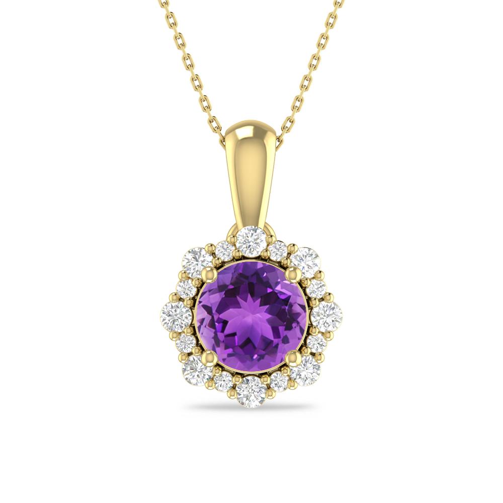 Yellow Gold - Amethyst