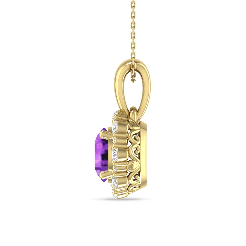 Yellow Gold - Amethyst