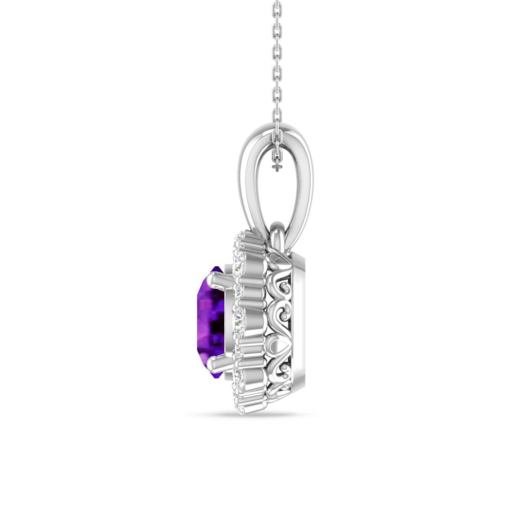 White Gold - Amethyst