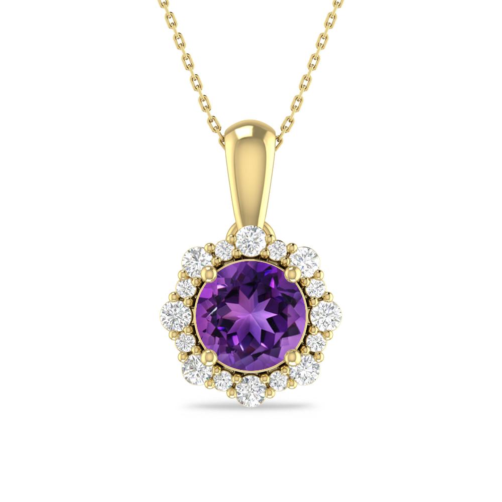 Yellow Gold - Amethyst