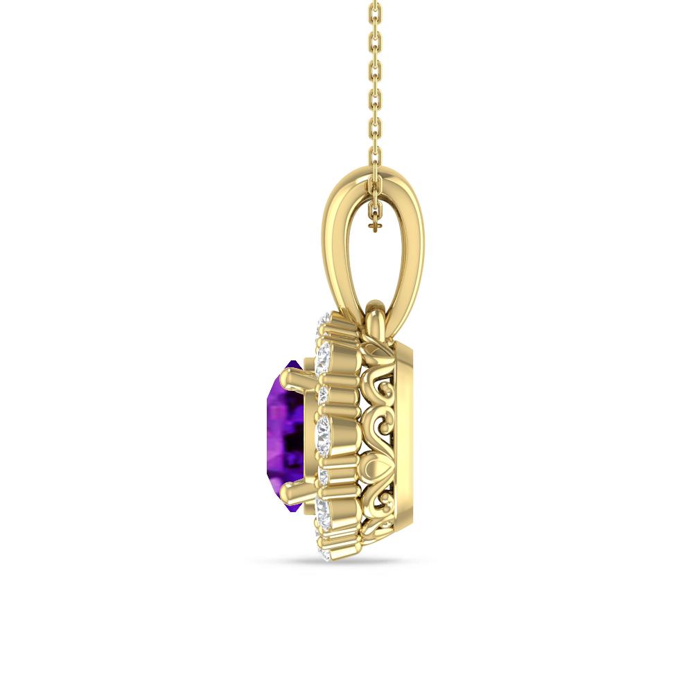 Yellow Gold - Amethyst