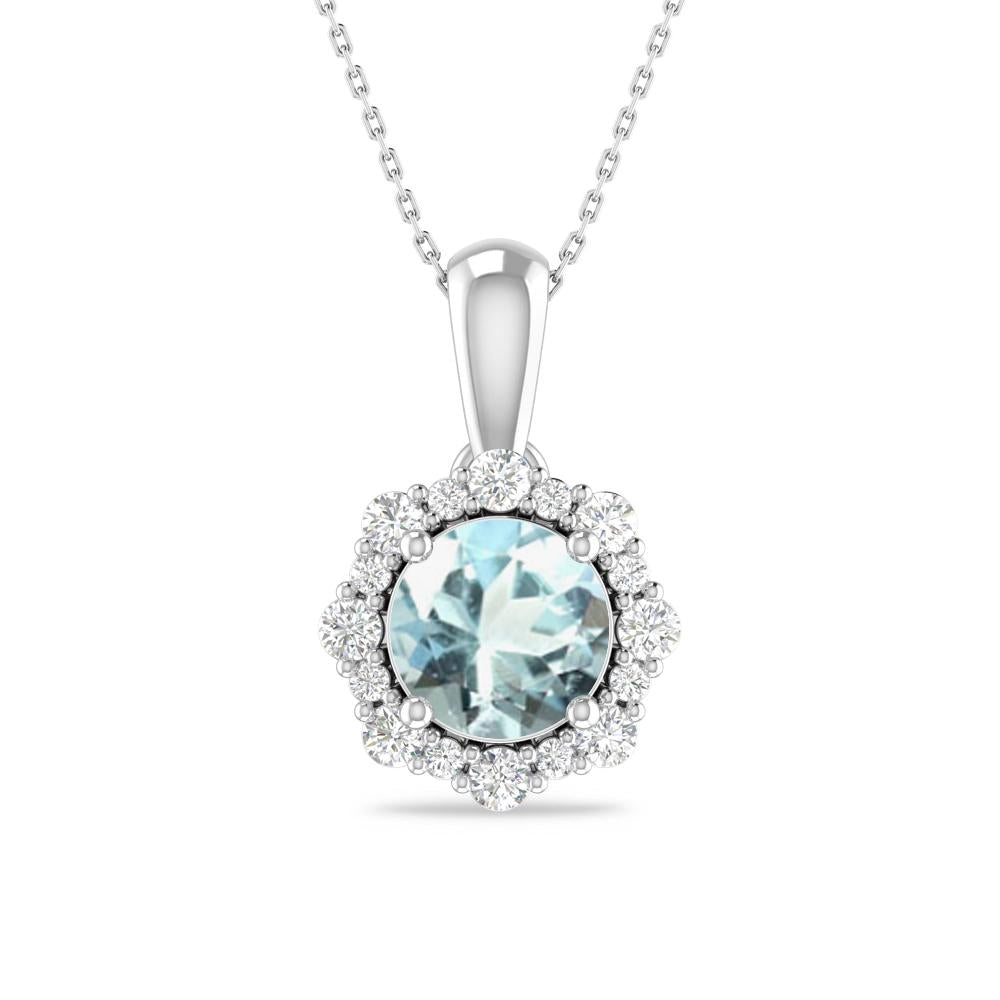 White Gold - Aquamarine