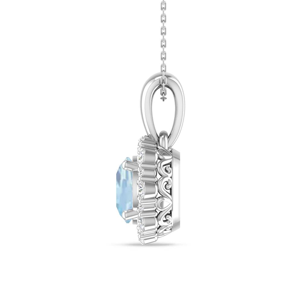 White Gold - Aquamarine
