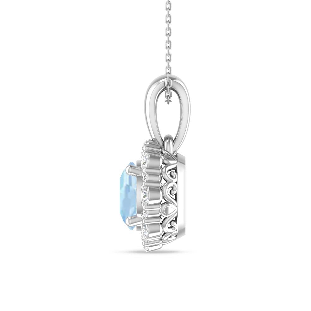 White Gold - Aquamarine