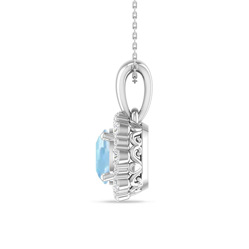 White Gold - Aquamarine