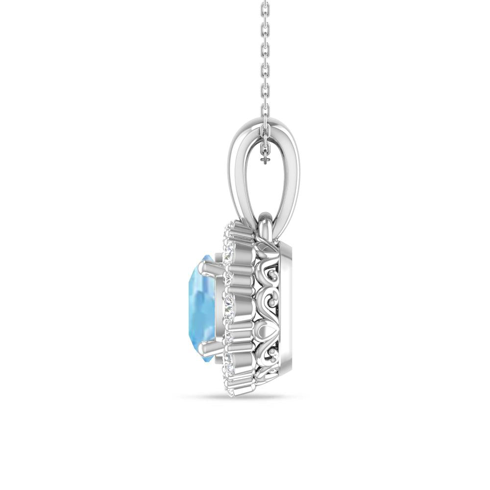White Gold - Aquamarine