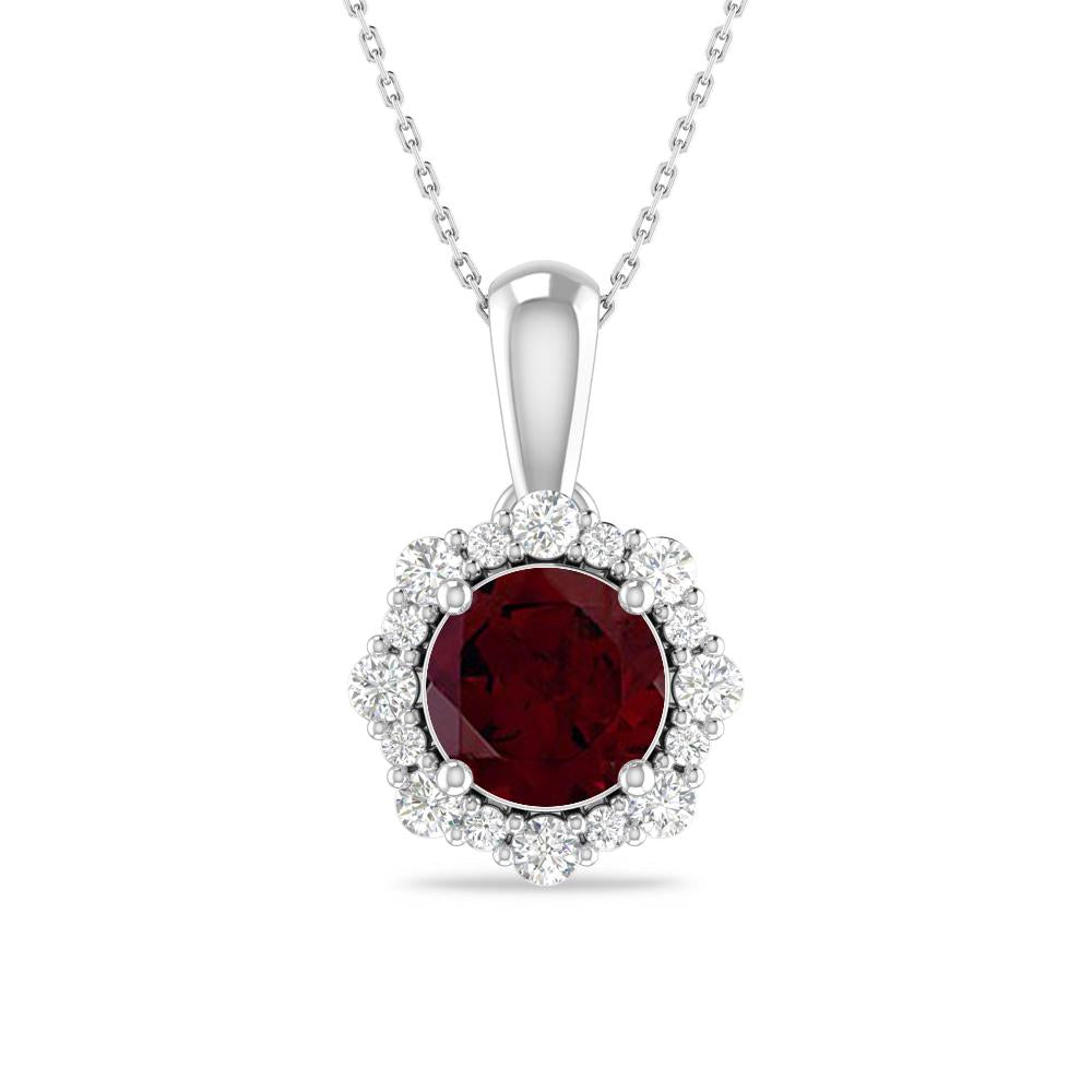 White Gold - Garnet