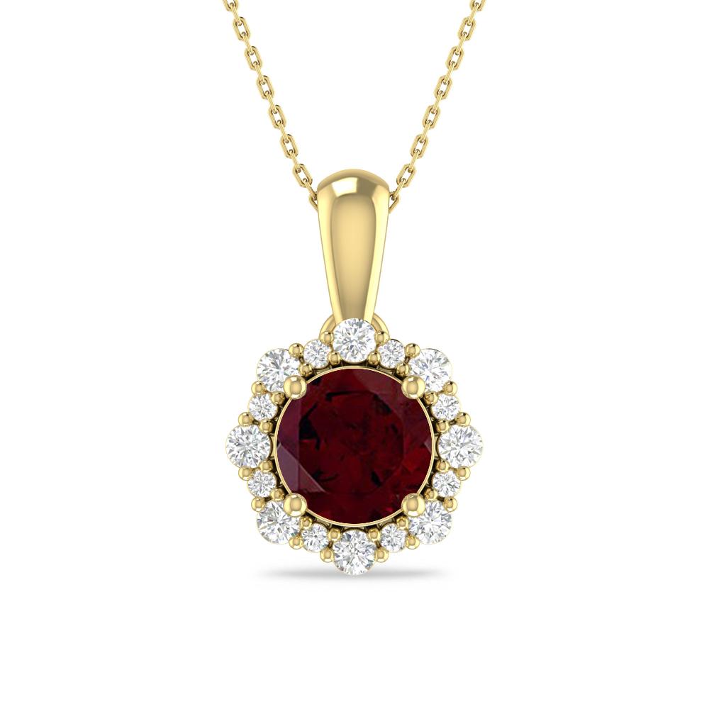 Yellow Gold - Garnet