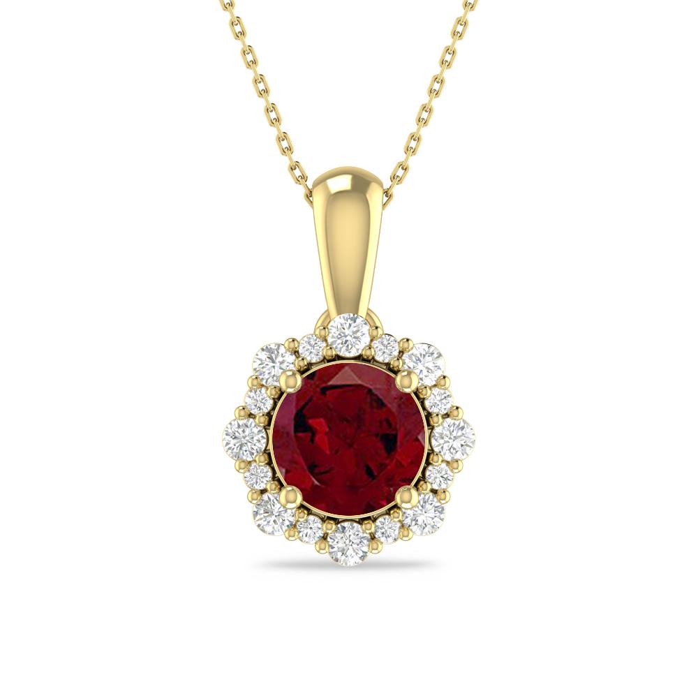 Yellow Gold - Garnet