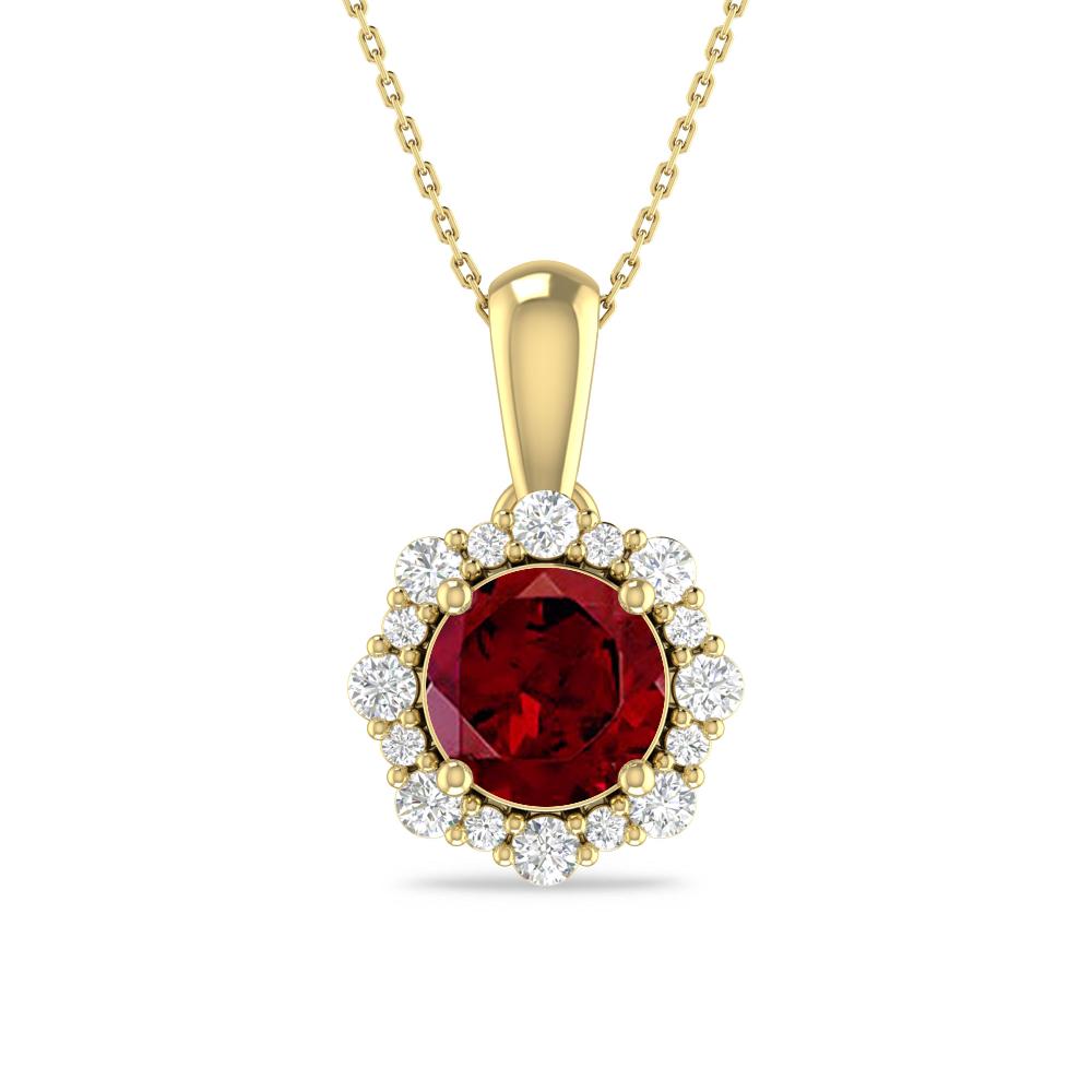 Yellow Gold - Garnet