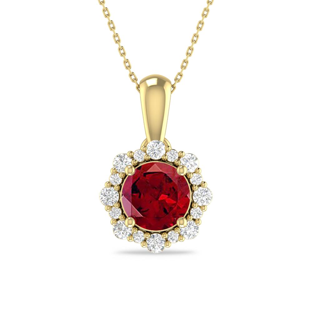 Yellow Gold - Garnet