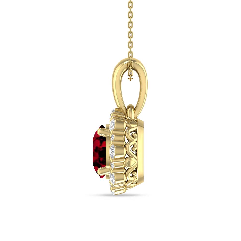 Yellow Gold - Garnet