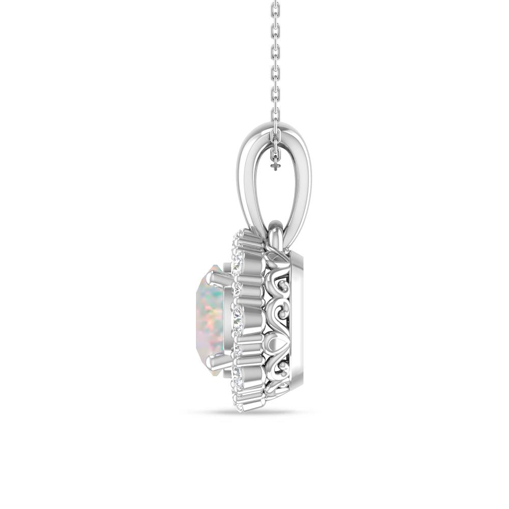 White Gold - Opal