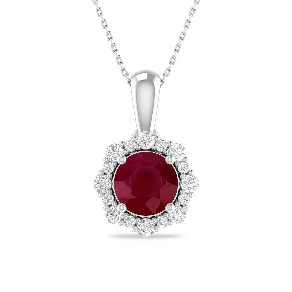 White Gold - Ruby