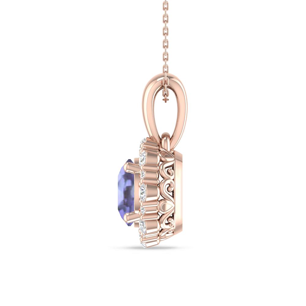 Rose Gold - Tanzanite