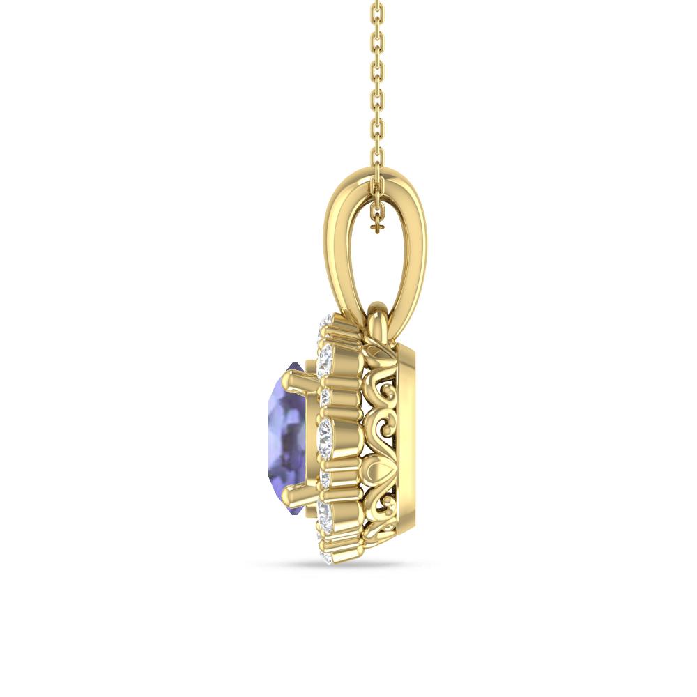 Yellow Gold - Tanzanite