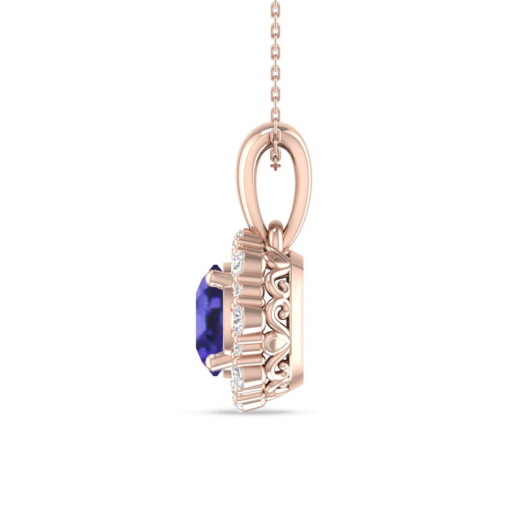 Rose Gold - Tanzanite