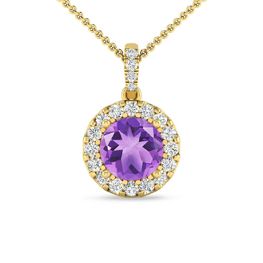 Yellow Gold - Amethyst