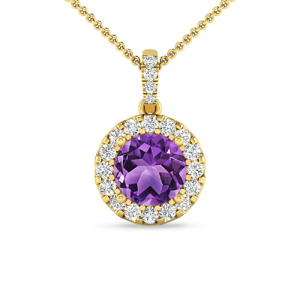 Yellow Gold - Amethyst