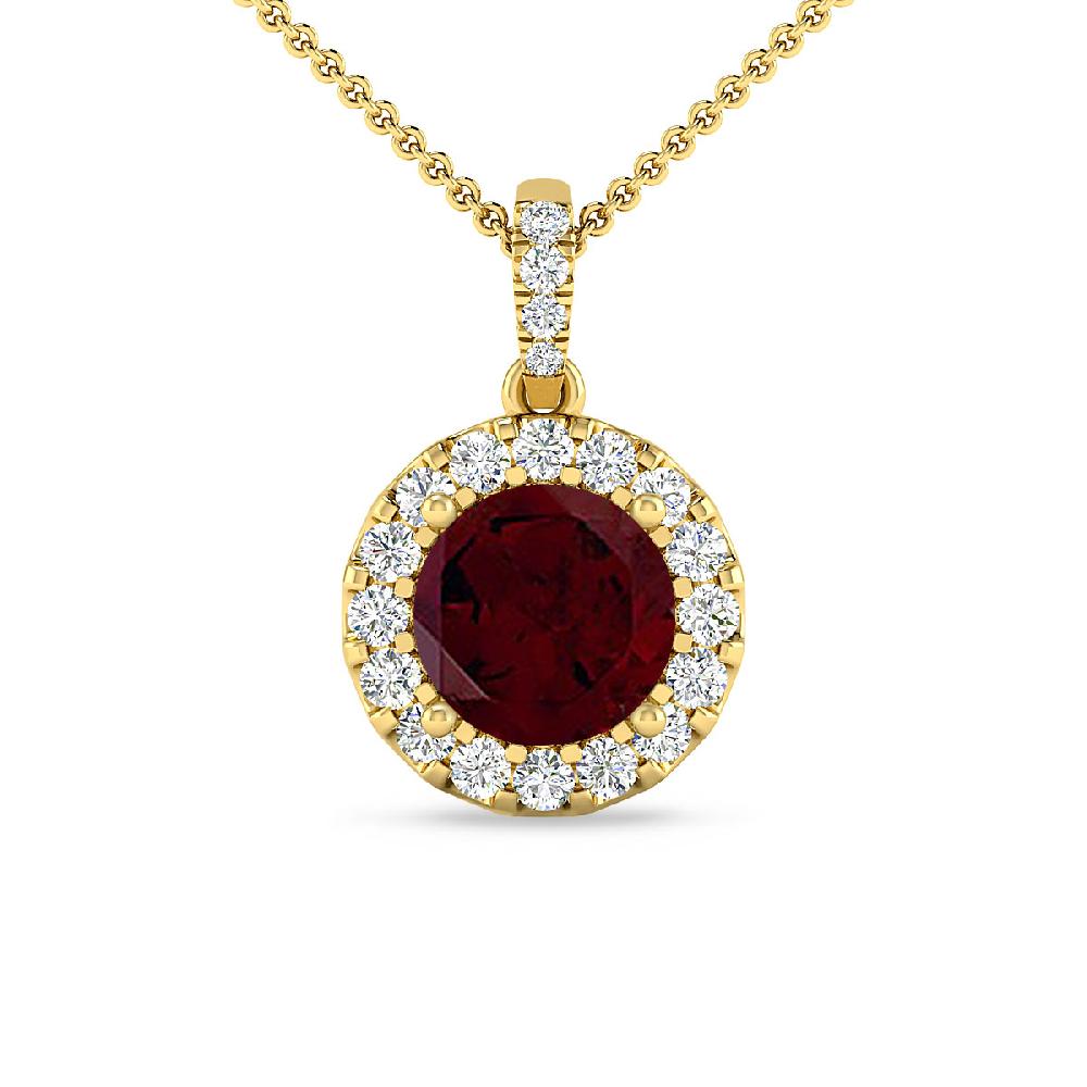 Yellow Gold - Garnet