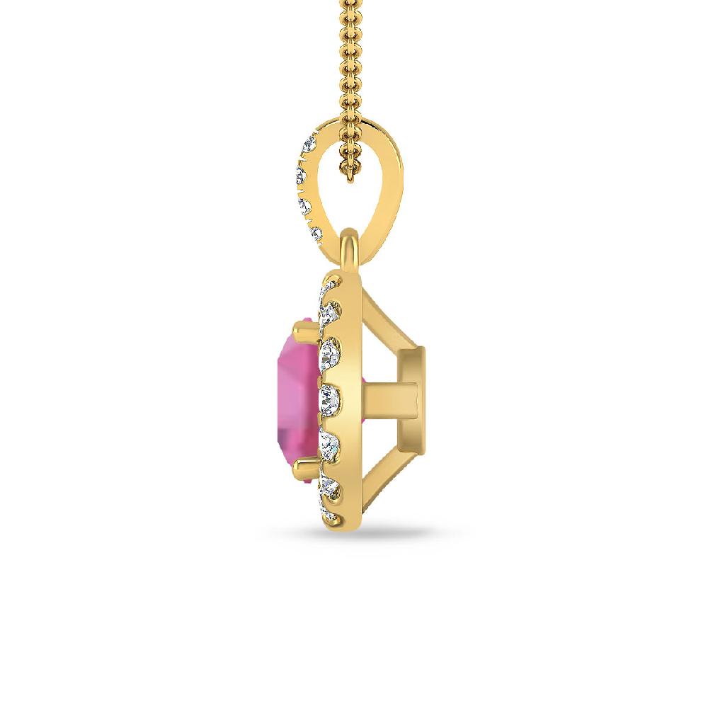 Yellow Gold - Pink Tourmaline