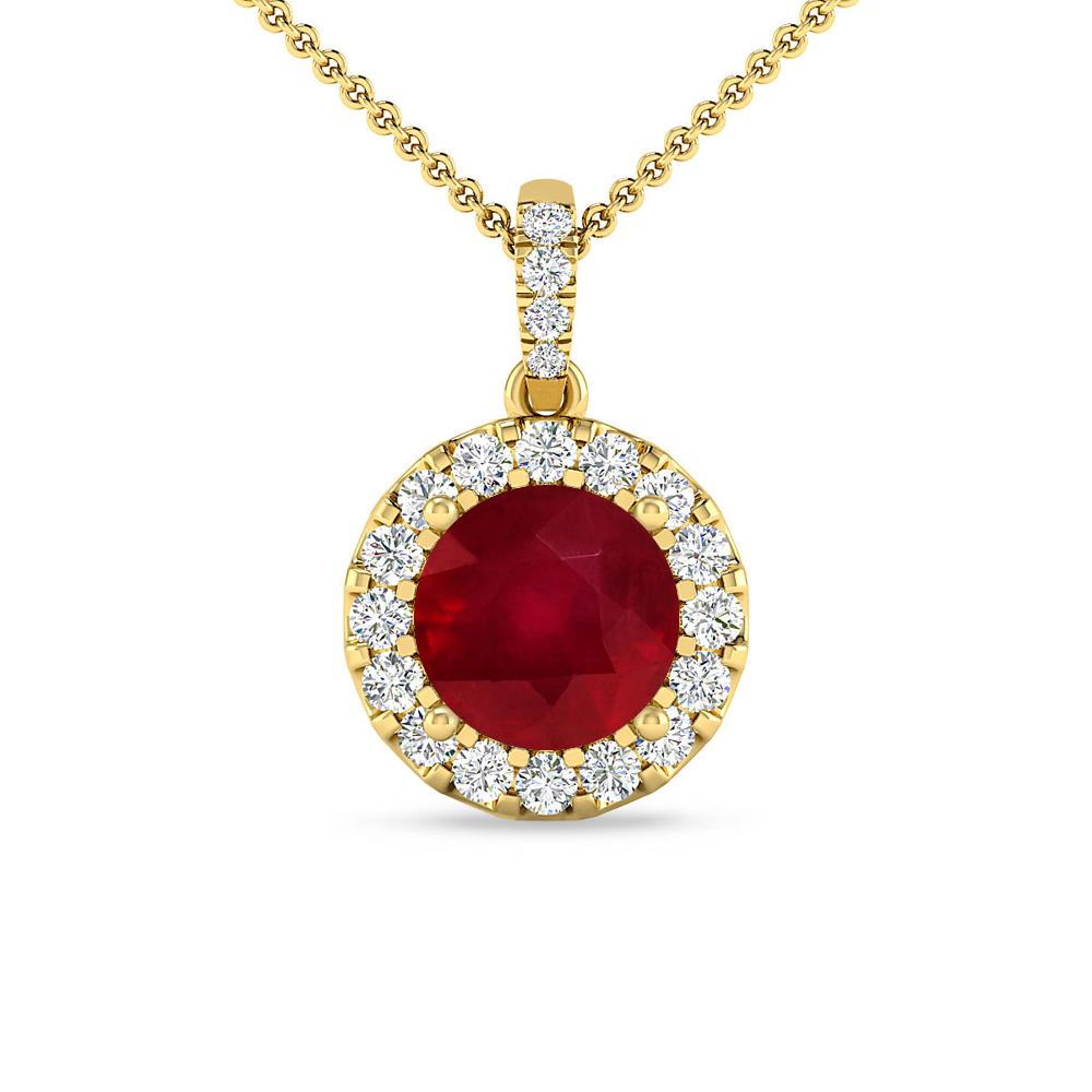 Yellow Gold - Ruby