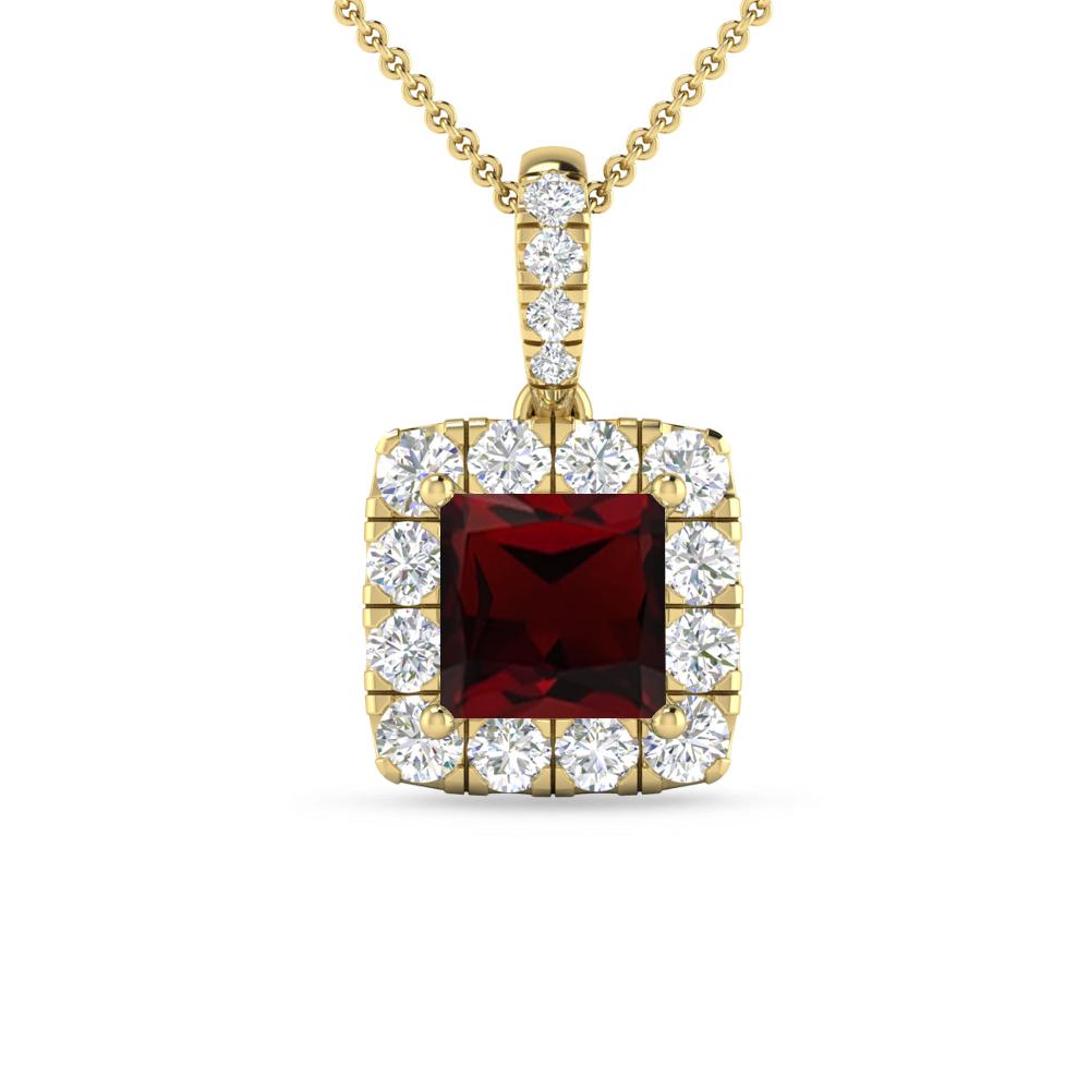 Yellow Gold - Garnet