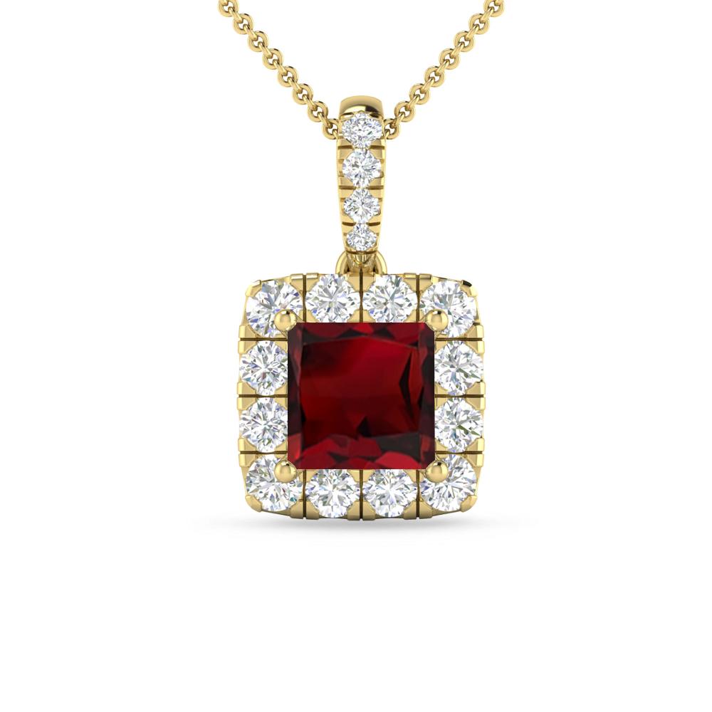 Yellow Gold - Garnet