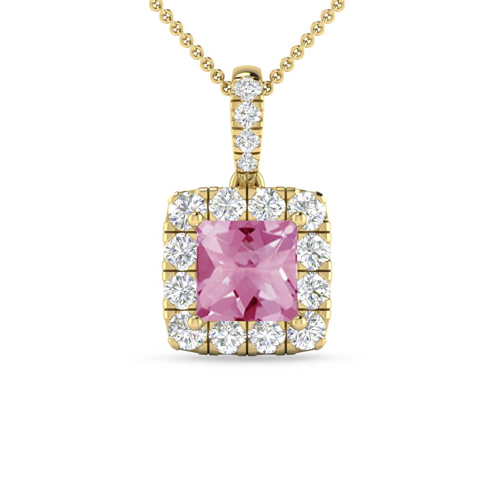 Yellow Gold - Pink Tourmaline