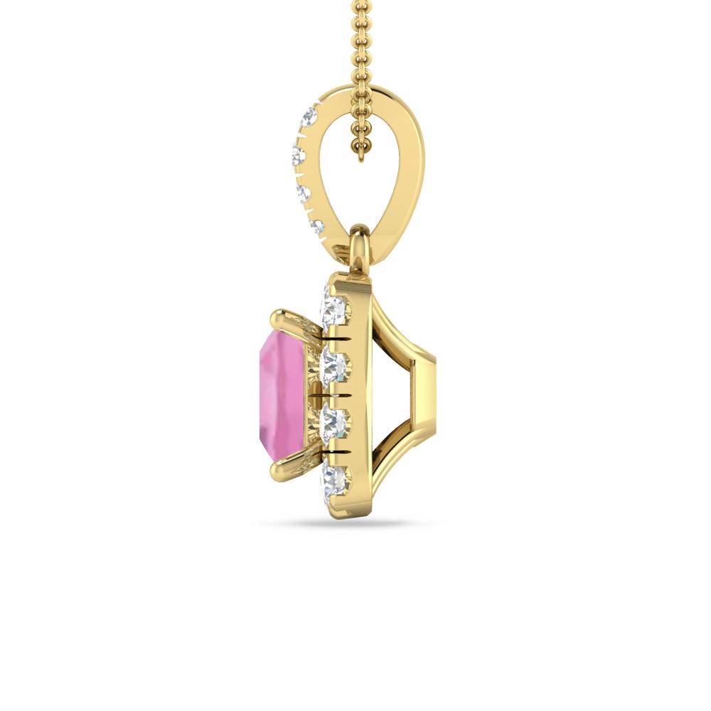 Yellow Gold - Pink Tourmaline