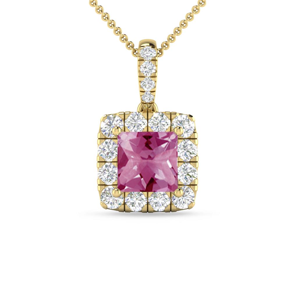 Yellow Gold - Pink Tourmaline