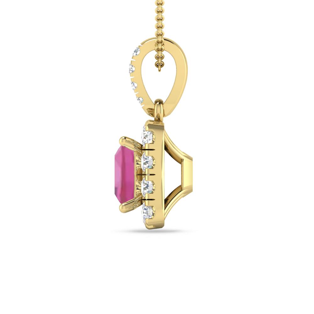 Yellow Gold - Pink Tourmaline
