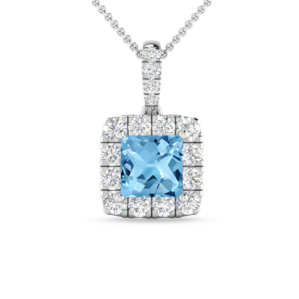 White Gold - Blue Topaz