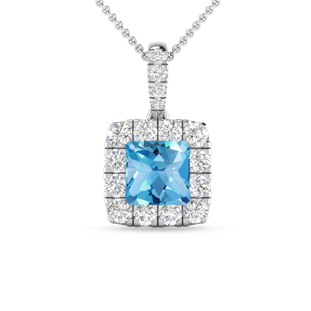 White Gold - Blue Topaz