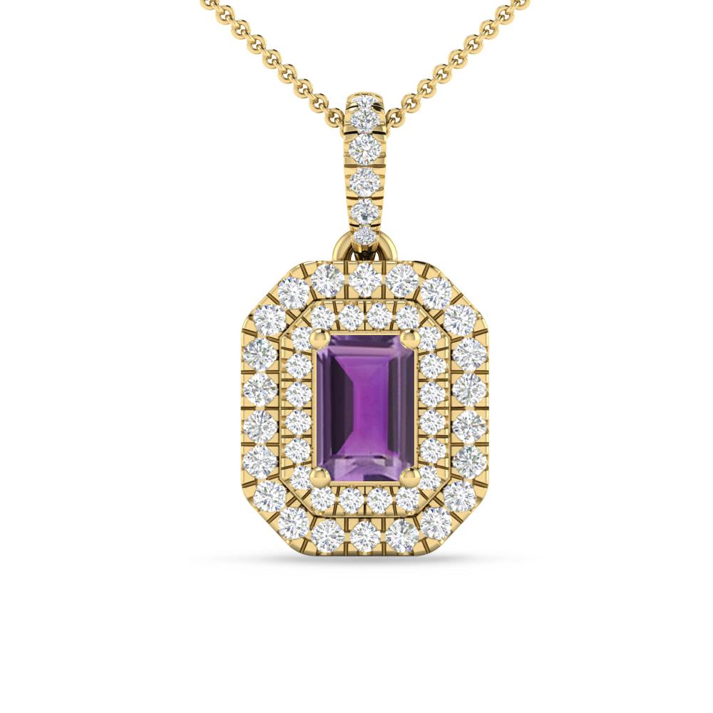 Yellow Gold - Amethyst