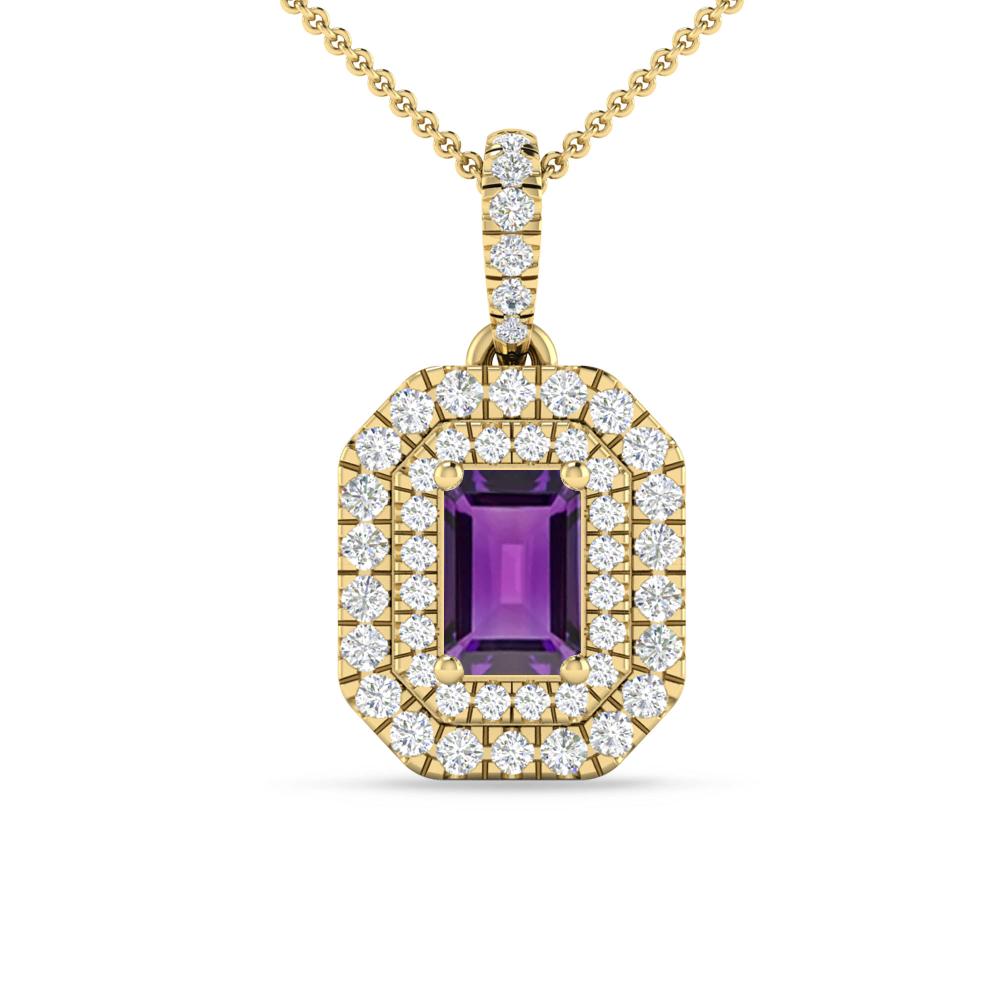 Yellow Gold - Amethyst