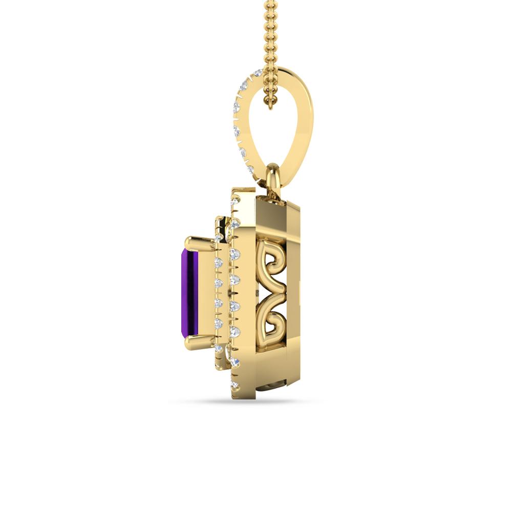 Yellow Gold - Amethyst