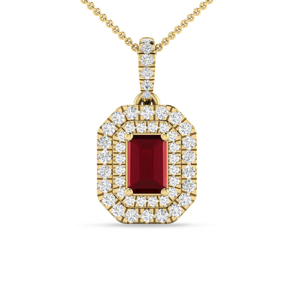 Yellow Gold - Garnet