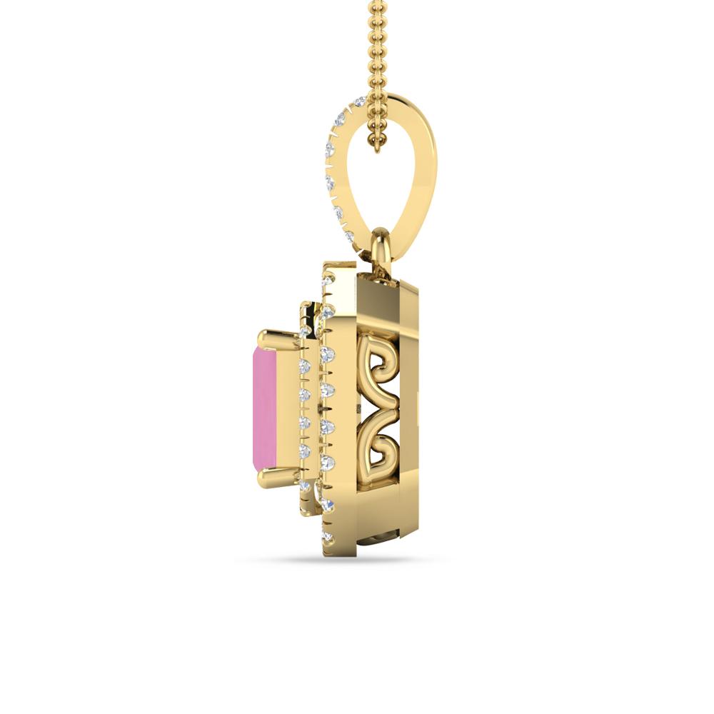 Yellow Gold - Pink Tourmaline