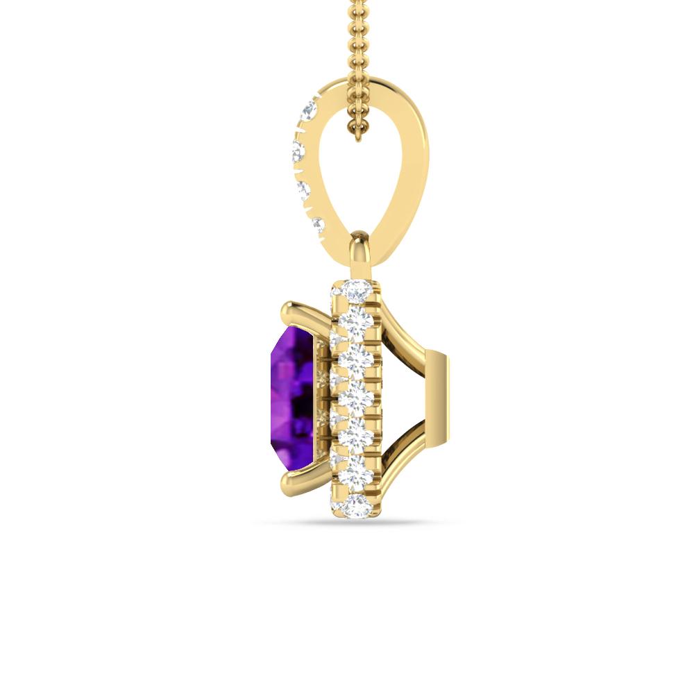 Yellow Gold - Amethyst