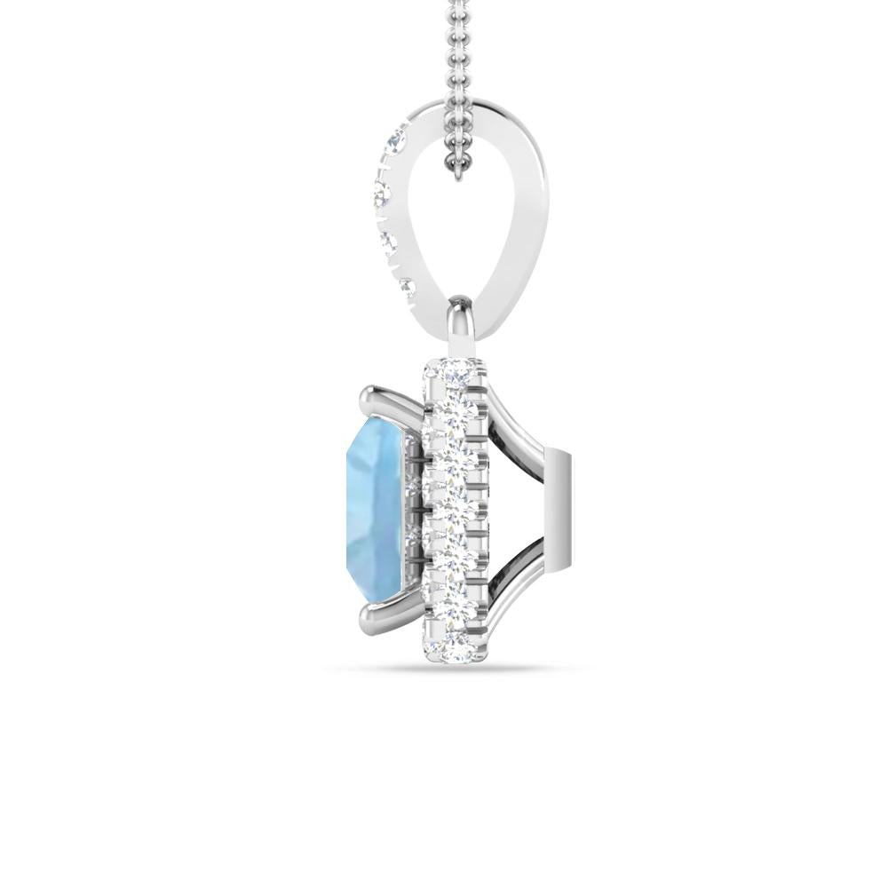 White Gold - Aquamarine