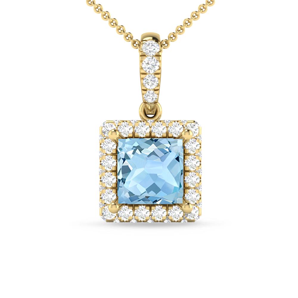 Yellow Gold - Aquamarine