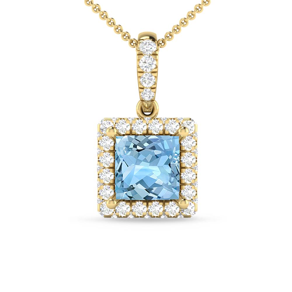 Yellow Gold - Aquamarine