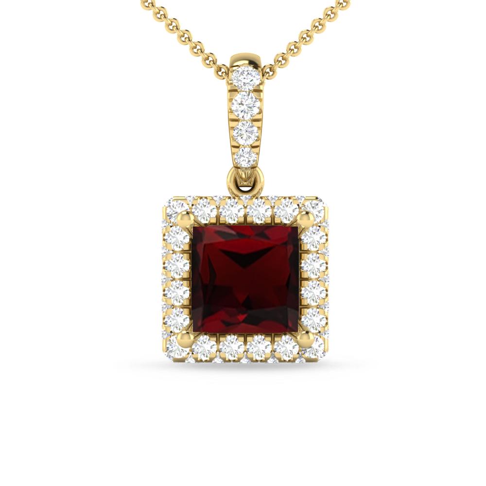 Yellow Gold - Garnet