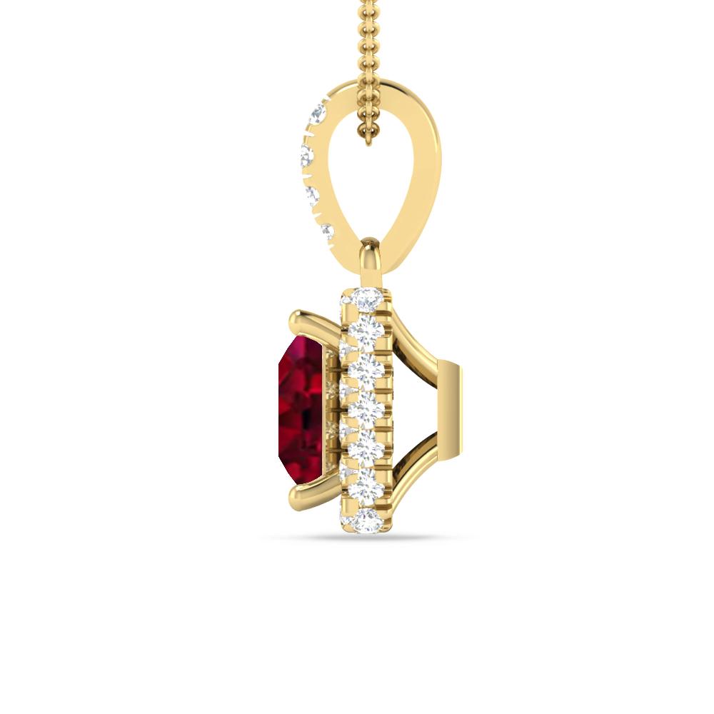 Yellow Gold - Garnet