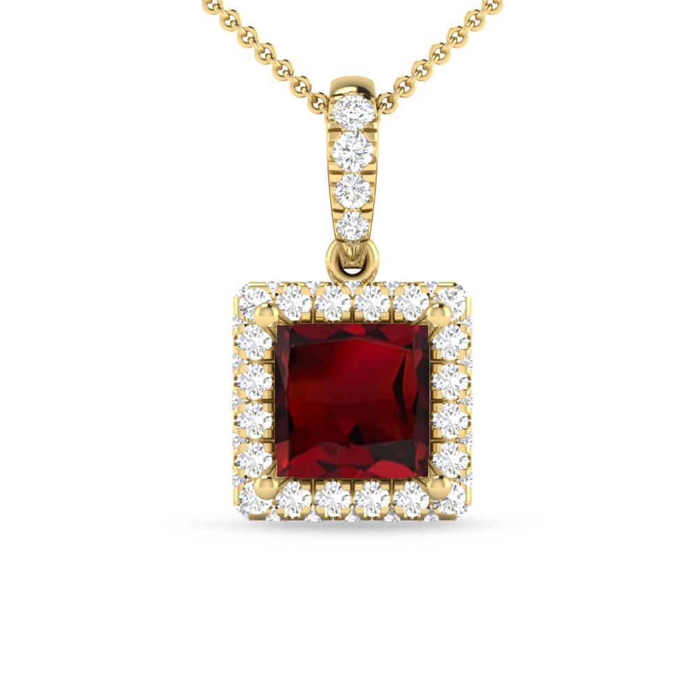 Yellow Gold - Garnet